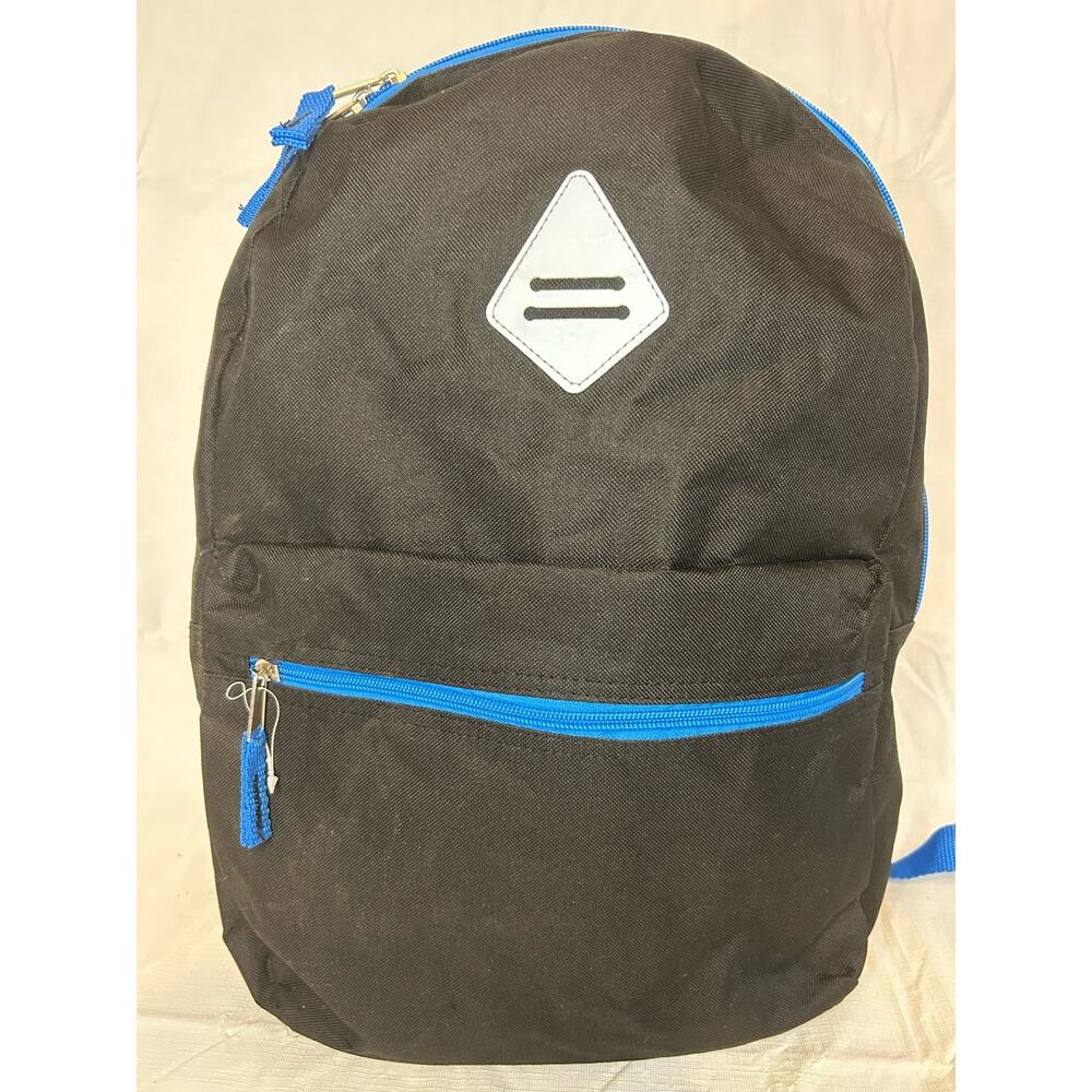 Black Blue Backpack GUC 12x18x5"